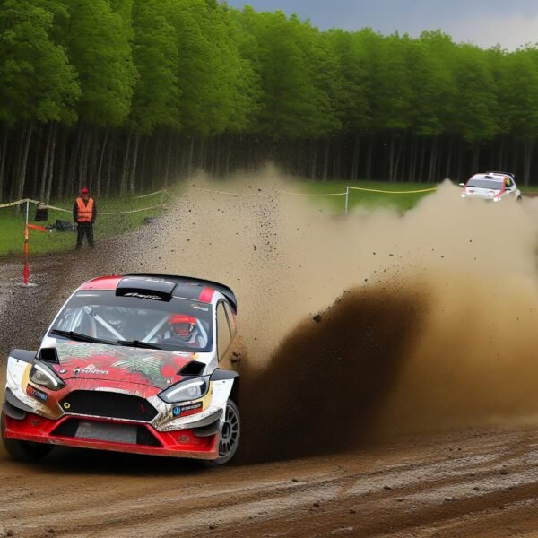 WRC-tähti Martins Sesks hallitsee Puolan EM-rallia, Verstappen yllätti yleisöpätkällä