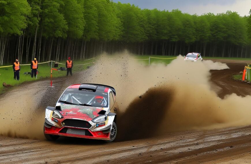 WRC-tähti Martins Sesks hallitsee Puolan EM-rallia, Verstappen yllätti yleisöpätkällä