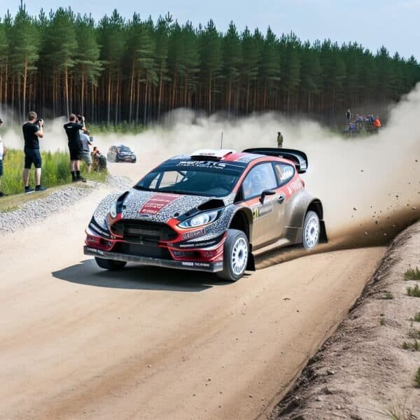 Viron MM-rallissa tiukka kisa: Solberg johtaa, Rovanperä neljäntenä