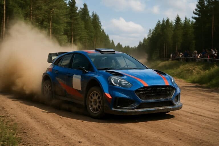 Teemu Suninen ja Janni Hussi kilpailevat yhdessä Sardinian MM-rallissa